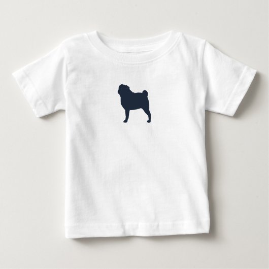 Pug Dog Silhouette | Cool Pug Lover's (Voorkant)