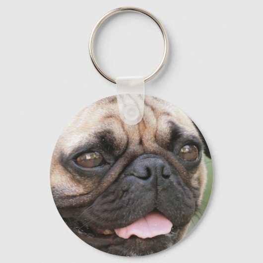 Pug Dog Sleutelhanger (Voorkant)