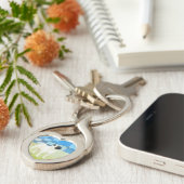 Pug Dog Sleutelhanger, Pug Gift, ik hou van pugs, Sleutelhanger (Zijkant)