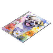Pug Dog Spiral Notitieboek (Linkerzijde)