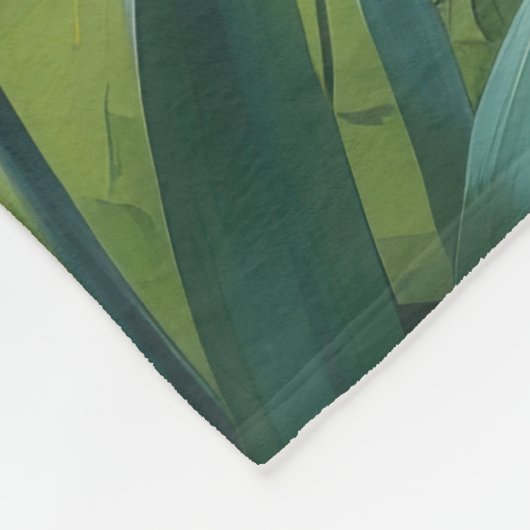 Pug Dog Spring Bloemen Schilderen Fleece Deken (Hoek)