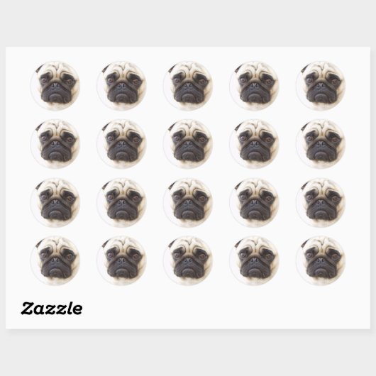 Pug Dog Sticker (Vel)