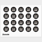 Pug Dog Stop Bugging Me - Grappig woordje Ronde Sticker (Vel)