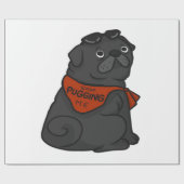 Pug Dog Stop met puggen Cadeaupapier (Vlak)