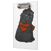 Pug Dog Stop met puggen Klembord (Links)
