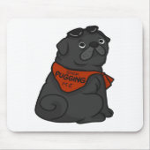Pug Dog Stop met puggen Muismat (Voorkant)