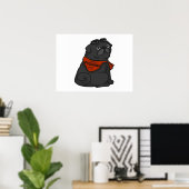 Pug Dog Stop met puggen Poster (Thuiskantoor)