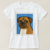 Pug Dog T-shirt (Design voorkant)