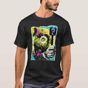 Pug Dog T-shirt Cute Pug Pop Art Grafisch