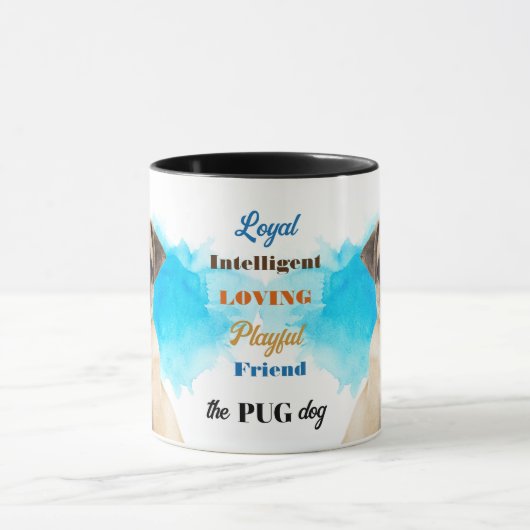 Pug Dog Trouwe Vriend Mok (Midden)