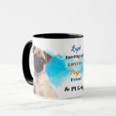 Pug Dog Trouwe Vriend Mok (Voorkant links)
