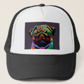 Pug Dog Trucker Pet (Voorkant)