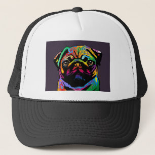 Pug Dog Trucker Pet