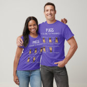 Pug Dog Tshirt Grappige Gids voor Hond Training Pu (Unisex)