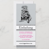 Pug Dog Uitnodigingen (Achterkant)