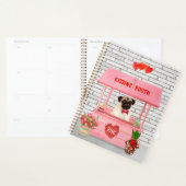 Pug Dog Valentijnsdag Kissing Booth Planner (Display)