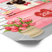 Pug Dog Valentijnsdag Kissing Booth Poster (Hoek)