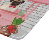 Pug Dog Valentijnsdag Kissing Booth Snijplank (Hoek)