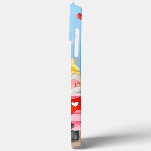 Pug Dog Valentijnsdag Truck Hearts Case-Mate iPhone Case (Achterkant / Links)