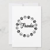 Pug Dog Verjaardagsfeestje Puppy Paw-ty Verjaardag Save The Date (Achterkant)