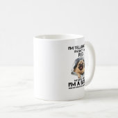 Pug Dog vertelt je dat je geen stekker bent met ee Koffiemok (Voorkant rechts)
