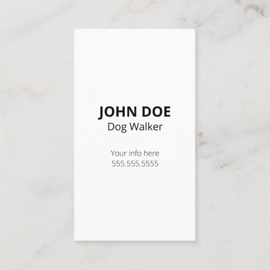 Pug Dog Visitekaartjes (Achterkant)