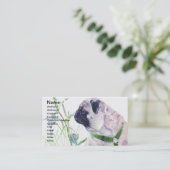 Pug Dog Visitekaartjes (Staand voorkant)