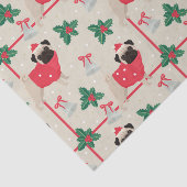Pug Dog Wearing Sweater & Kerstkerstkerstkerstkers Tissuepapier (Detail)