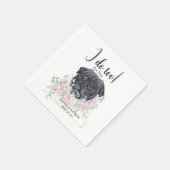 Pug Dog Wedding Cocktail Napkins Servet (Hoek)