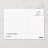 Pug Dog with Mouth Open Briefkaart (Achterkant)