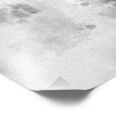 Pug Dog Zwart-wit Waterverf 01 Foto Afdruk (Hoek)