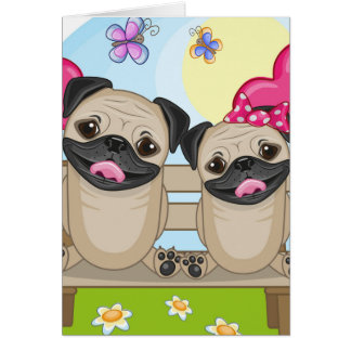 Pug Dogs in Love