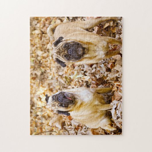 Pug Dogs. Legpuzzel (Verticaal)