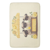 Pug Dogs Lemonade Stand Badmat (Voorkant Verticaal)