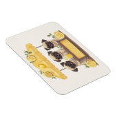 Pug Dogs Lemonade Stand Magneet (Rechterzijde)