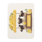 Pug Dogs Lemonade Stand Magneet (Verticaal)