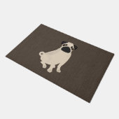 Pug Doormat Deurmat (Schuin)