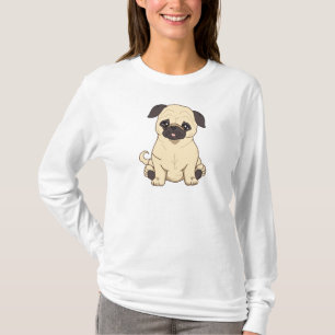 Pug Drawing by Pablo Fernandez Limited Edition T-shirt