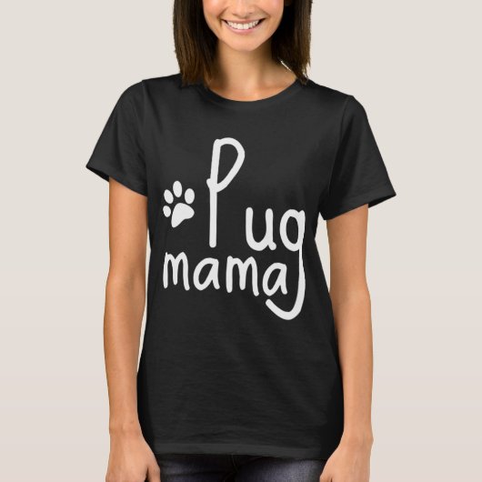 Pug Dubbele Vogel T-shirt (Voorkant)
