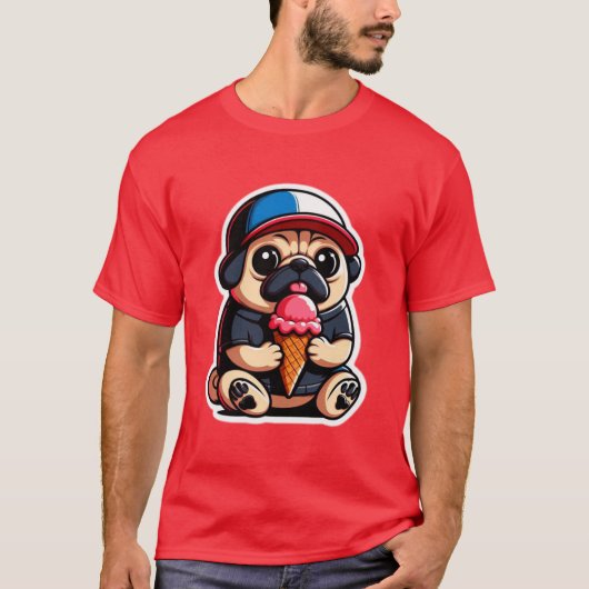 PUG EETIJS 3 T-SHIRT (Voorkant)