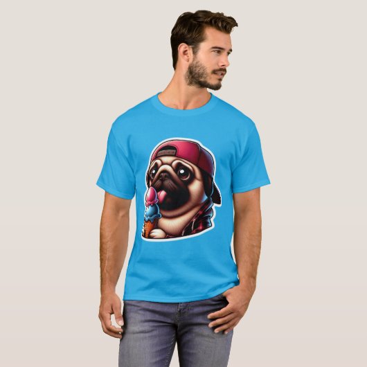 PUG EETIJS 7 T-SHIRT (Voorkant volledig)