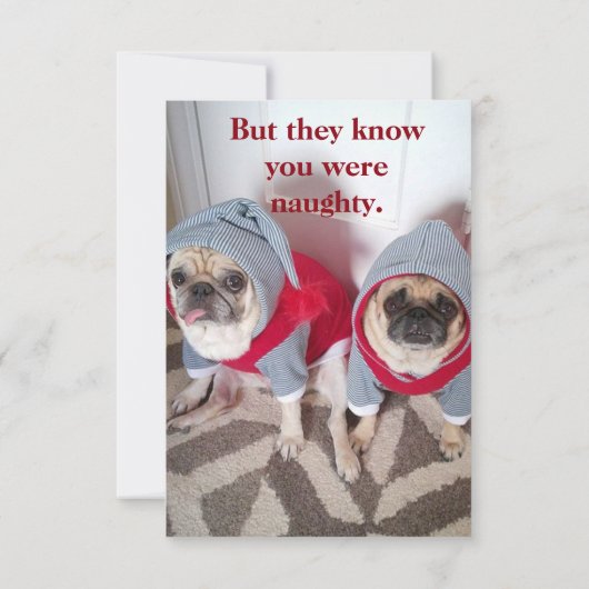 Pug Elfen Kaart (Achterkant)