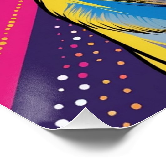 Pug em Pop Art 01 Perfect Poster (Hoek)