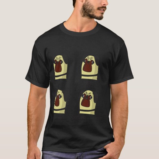 Pug Emoties T-shirt (Voorkant)