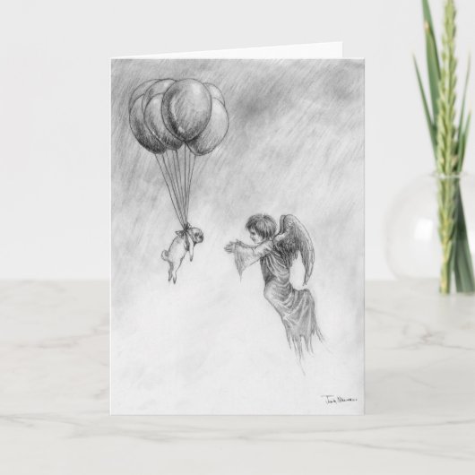 Pug en Angel Kaart (Voorkant)