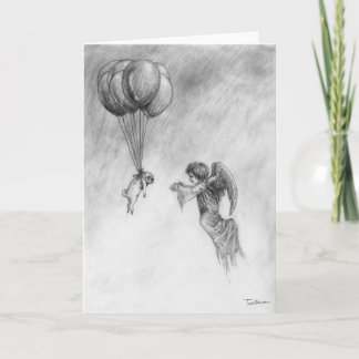 Pug en Angel Kaart