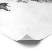 Pug en Angel Poster (Hoek)