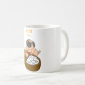 Pug en Bento Koffiemok (Voorkant rechts)