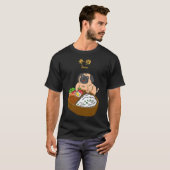 Pug en Bento T-shirt (Voorkant volledig)
