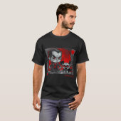 Pug en Dracula Graffiti Kunst 9 T-shirt (Voorkant volledig)